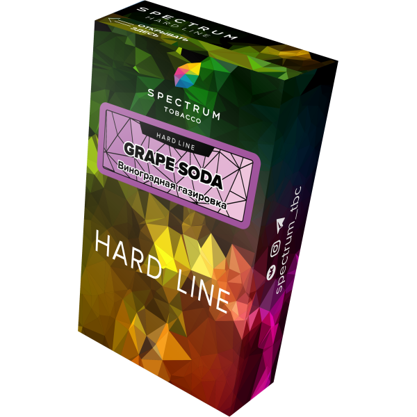 Табак Spectrum Hard grape soda 40 грамм в Новосибирске
