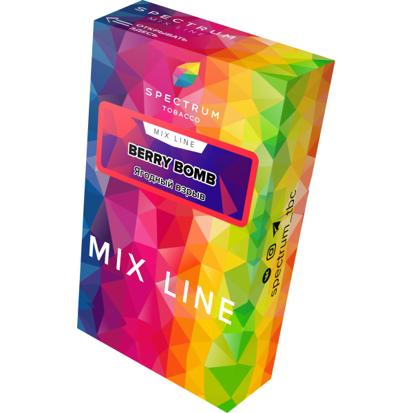 Табак Spectrum Mix Line Berry Bomb 40 грамм в Новосибирске
