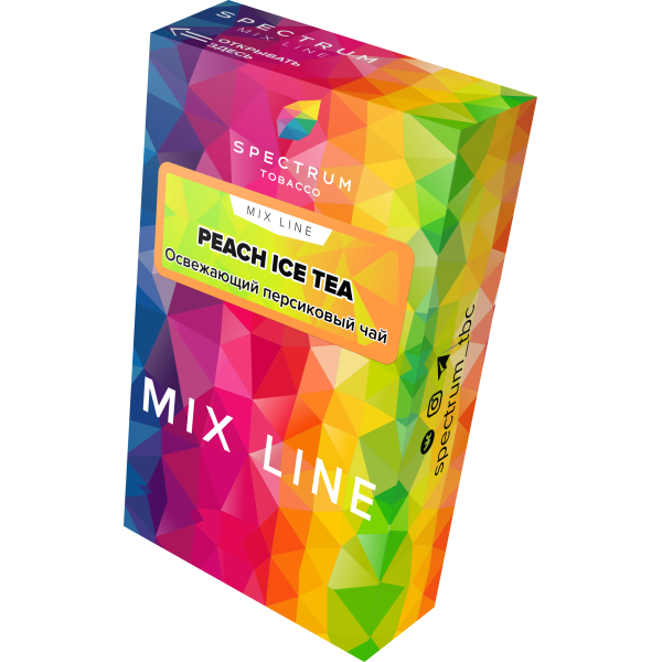 Табак Spectrum Mix Line Peach Ice Tea 40 грамм в Новосибирске