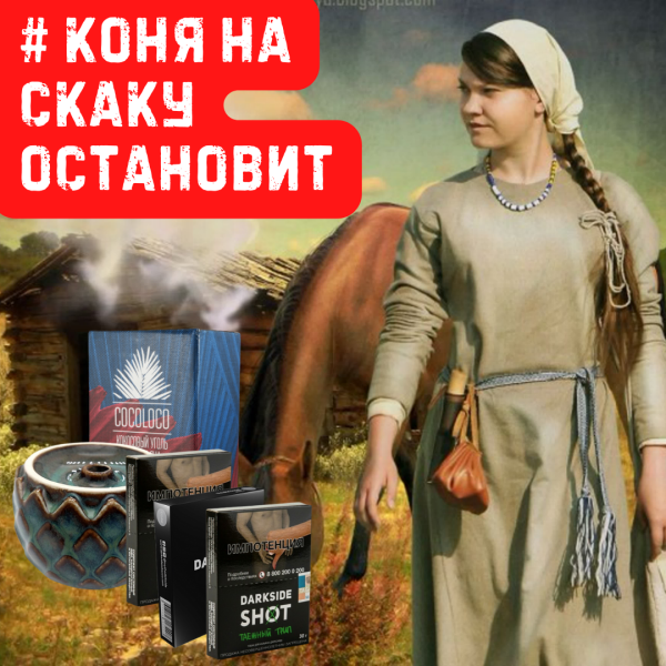 Набор #КОНЯ НА СКАКУ ОСТАНОВИТ для кальяна в Новосибирске