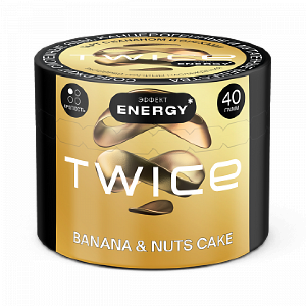Табак TWICE Banana Nuts Cake (Пирог с бананом и орехами) 40 гр в Новосибирске