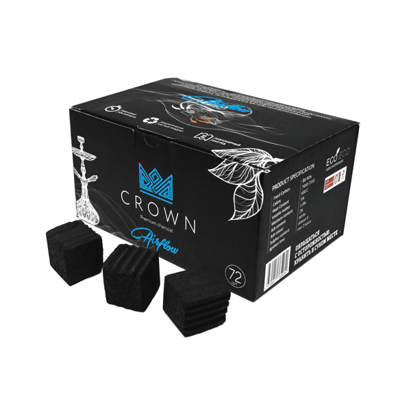 Уголь Crown Airflow Кокосовый 72 Шт (25 Мм) в Новосибирске