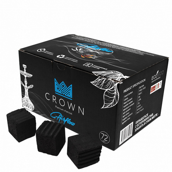 Кокосовый уголь Crown Air-Flow 25 мм в Новосибирске