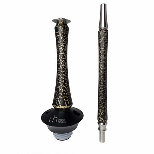 Кальян Union Hookah Sleek Кракле золотой в Новосибирске
