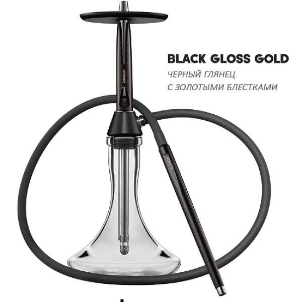 Кальян Koress K3 Black Gloss (Черный,Золотой, 48 см) в Новосибирске