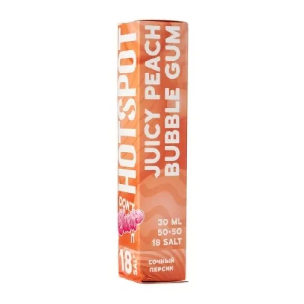 Жидкость HOTSPOT Chow Juicy Peach Bubble Gum 30 мл в Новосибирске