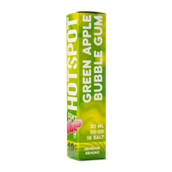 Жидкость HOTSPOT Chow Ultra Green Apple Bubble Gum 30 мл в Новосибирске