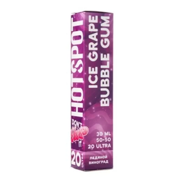 Жидкость HOTSPOT Chow Ultra Ice Grape Bubble Gum 30 мл в Новосибирске