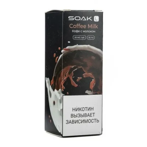Жидкость SOAK L Coffe Milk 30 мл в Новосибирске