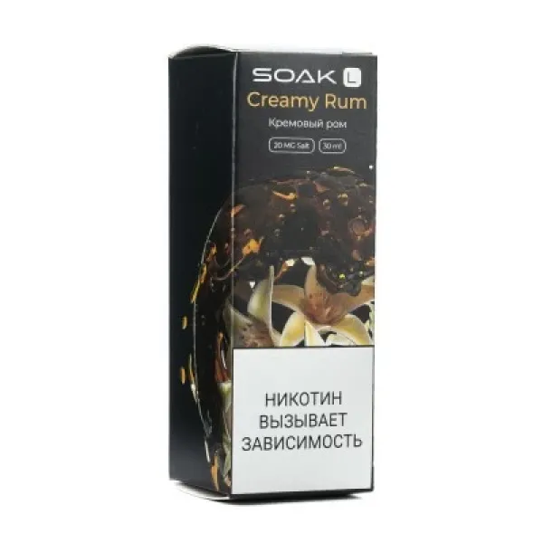 Жидкость SOAK L Creamy Rum 30 мл в Новосибирске