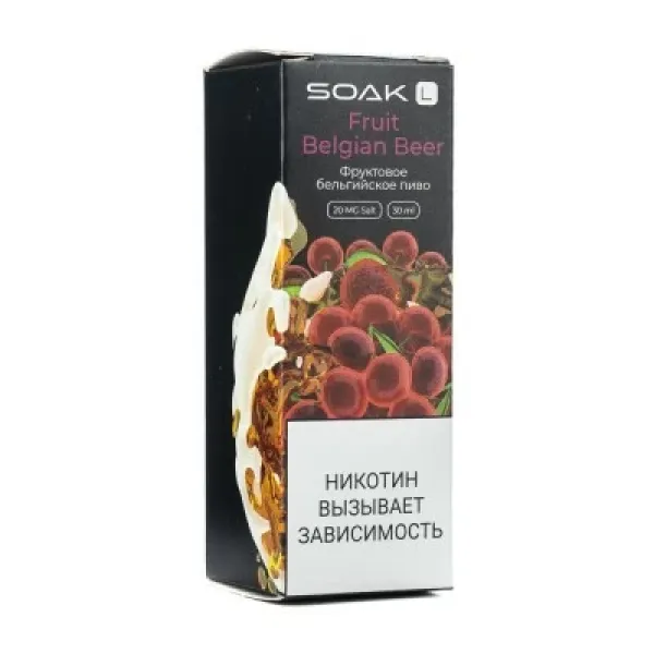 Жидкость SOAK L Fruit Belgian Beer 30 мл в Новосибирске