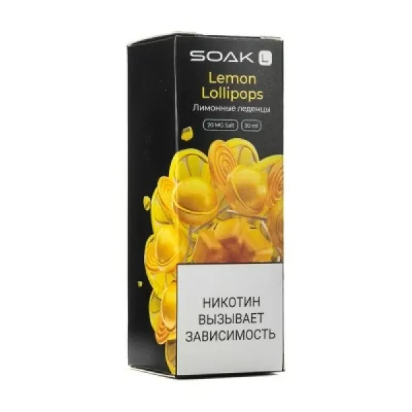 Жидкость SOAK L Lemon Lollipops 30 мл в Новосибирске