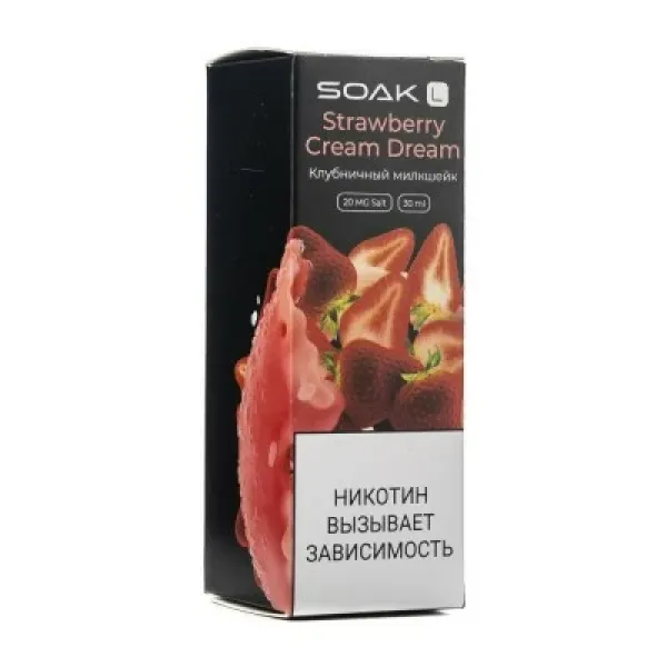 Жидкость SOAK L Strawberry Cream Dream 30 мл в Новосибирске