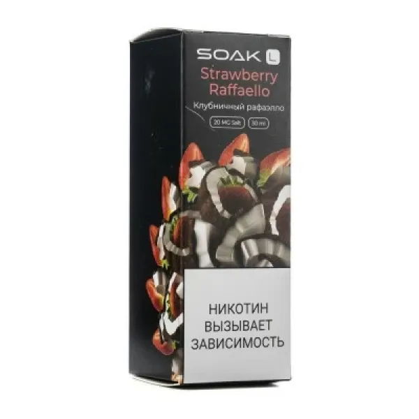 Жидкость SOAK L Strawberry Raffaello 30 мл в Новосибирске