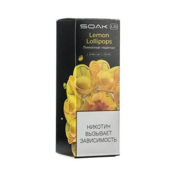 Жидкость SOAK LS Lemon Lollipops 30 мл в Новосибирске