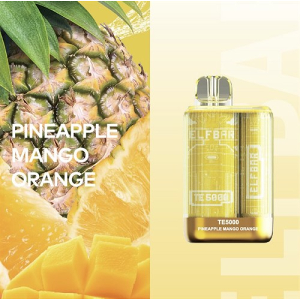 Elfbar TE5000 Pineapple Mango Orange, 5000 тяг в Новосибирске