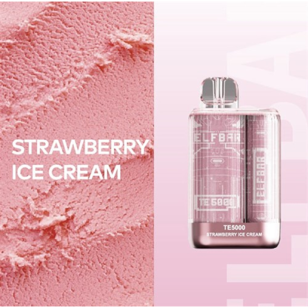 Elfbar TE5000 Strawberry Ice Cream, 5000 тяг в Новосибирске