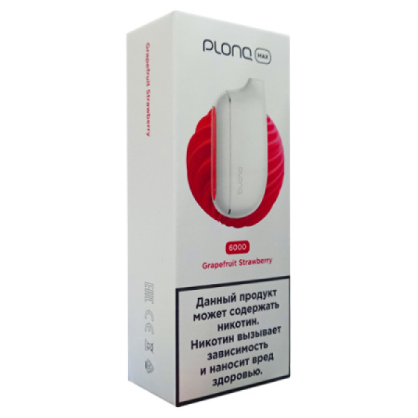 Plonq Max Grapefruit Strawberry 6000 тяг в Новосибирске