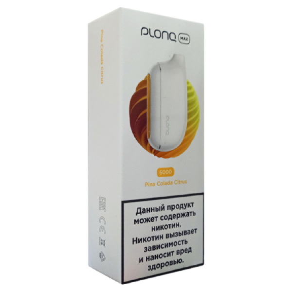 Plonq Max Pina Colada Citrus 6000 тяг в Новосибирске