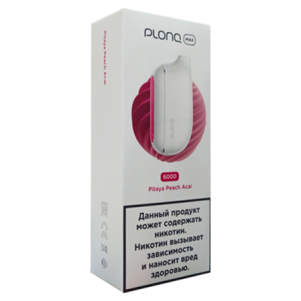 Plonq Max Pitaya Peach Acai 6000 тяг в Новосибирске