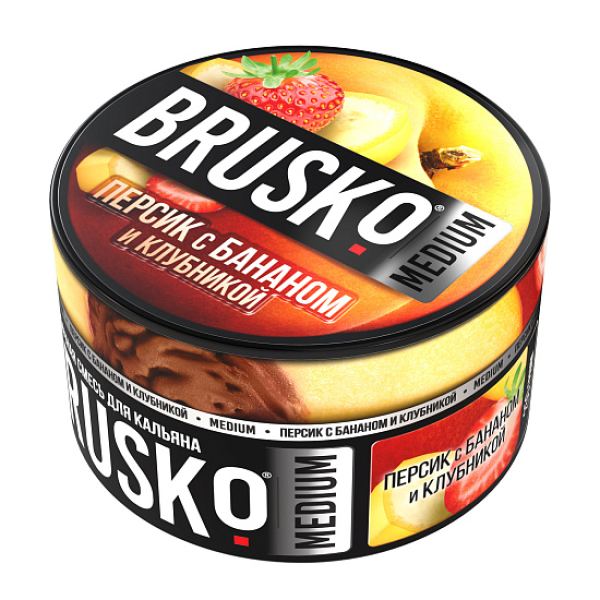 Смесь Brusko Персик с бананом и клубникой 250 гр в Новосибирске