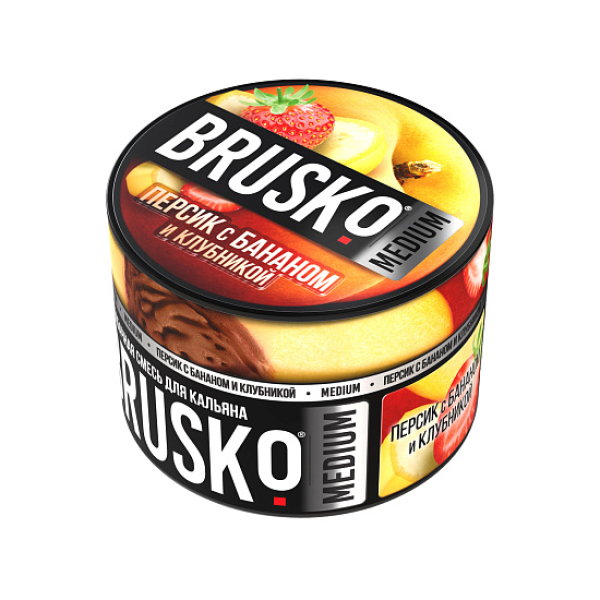 Смесь Brusko Персик с бананом и клубникой 50 гр в Новосибирске