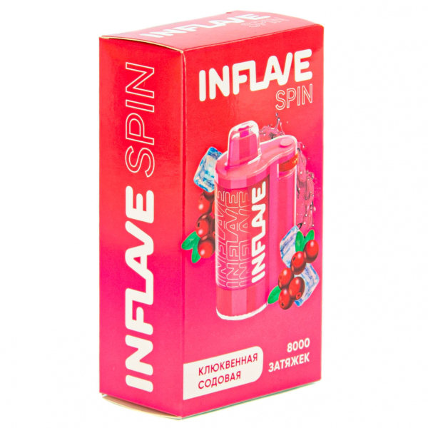 INFLAVE SPIN Клюквенная содовая (8000 затяжек) в Новосибирске