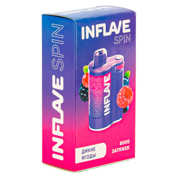 INFLAVE SPIN Дикие ягоды (8000 затяжек) в Новосибирске