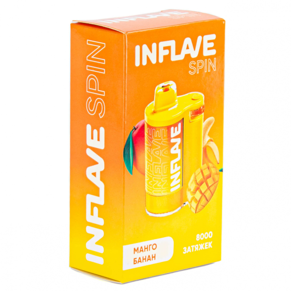 INFLAVE SPIN Манго банан (8000 затяжек) в Новосибирске