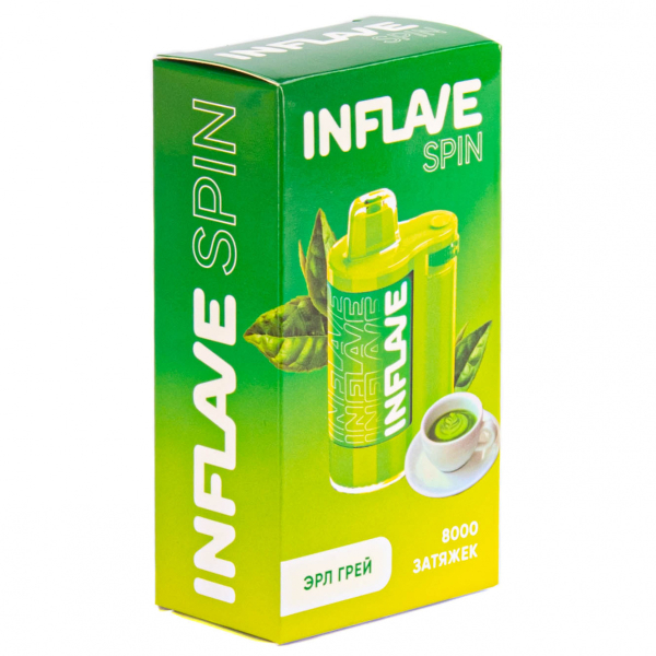 INFLAVE SPIN Эрл Грей (8000 затяжек) в Новосибирске
