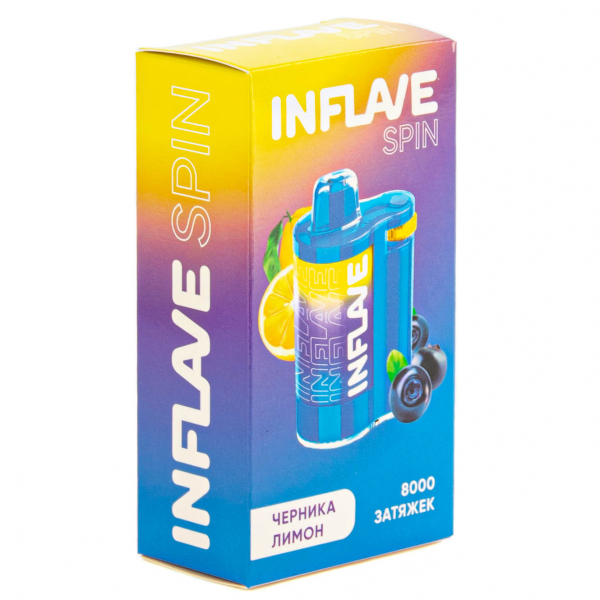 INFLAVE SPIN Черника лимон (8000 затяжек) в Новосибирске