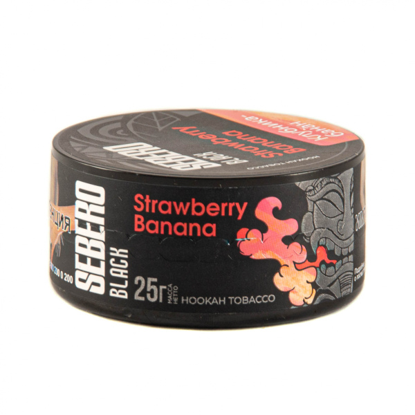 Табак Sebero Black Strawberry Banana  25 грамм в Новосибирске