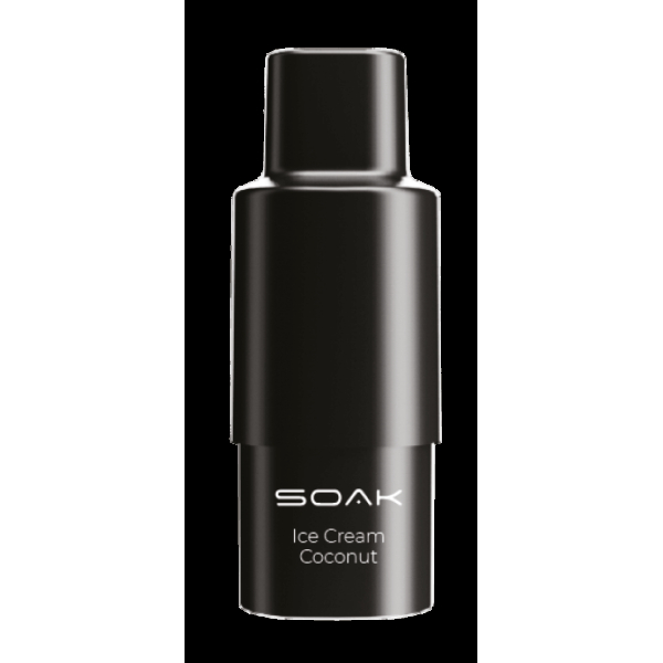 Картридж SOAK Q Кокосовое мороженое (1500 затяжек) в Новосибирске