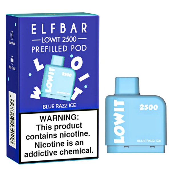 Картридж Elf Bar Lowit 2500 20 мг, 6 мл (Blue Razz Ice) в Новосибирске