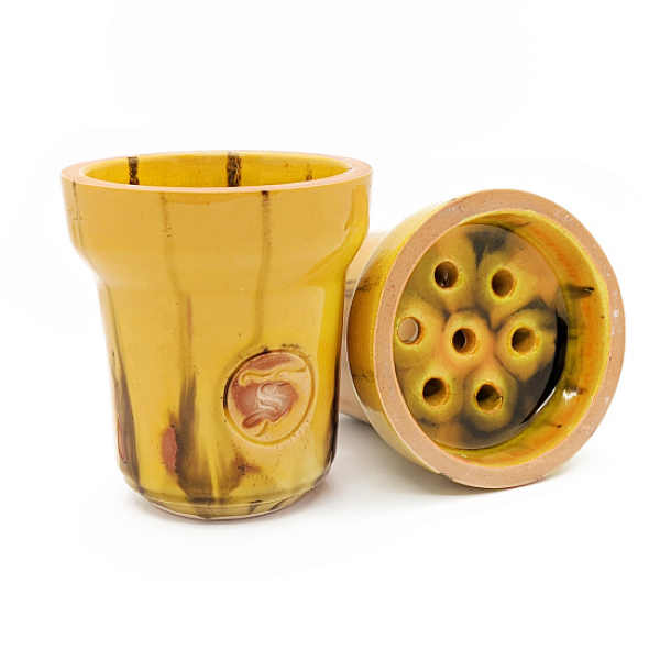 Чаша St Bowls Classic Glaze желтая с полосками в Новосибирске