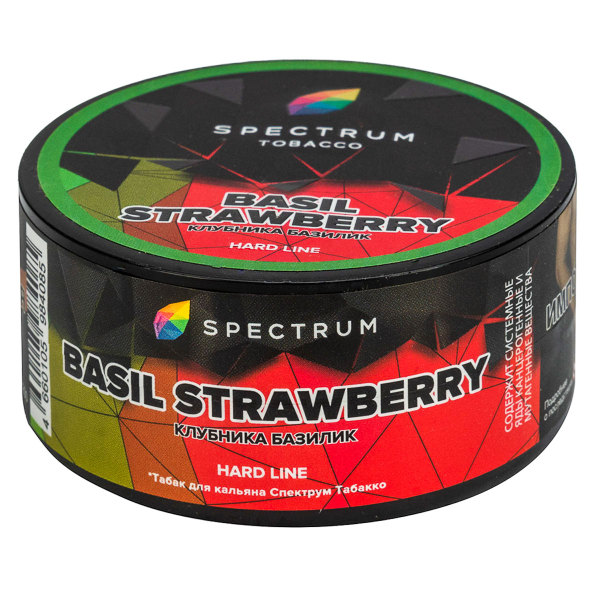 Табак Spectrum Hard Basil Strawberry  25 грамм в Новосибирске