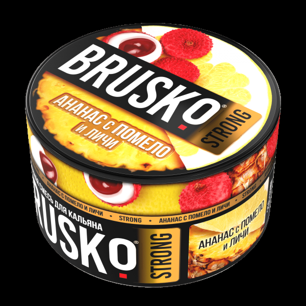 Смесь Brusko Strong ананас с помело и личи  250 гр в Новосибирске