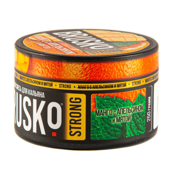 Смесь Brusko Strong манго с апельсином и мятой  250 гр в Новосибирске