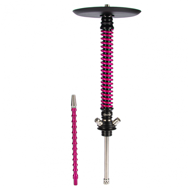 Кальян Mamay Customs Coilovers чёрно-розовый лак   в Новосибирске