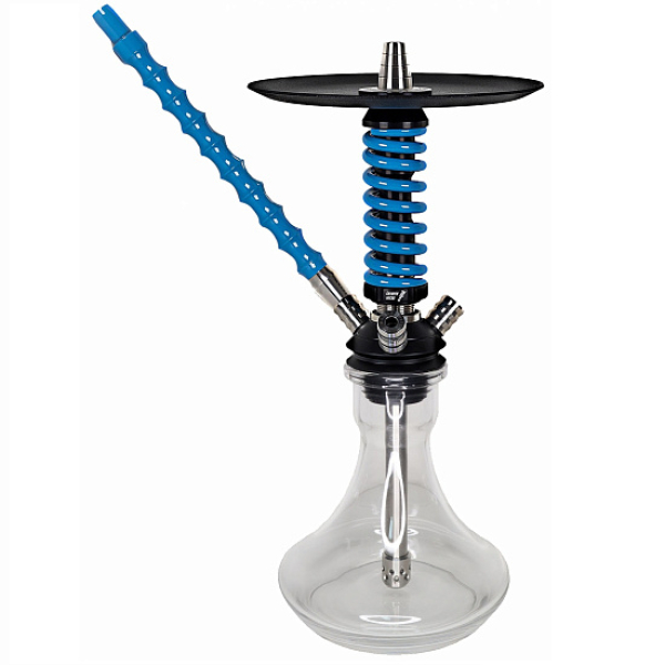 Кальян Mamay Custom Coilovers Micro Черный-Голубой Лак  в Новосибирске