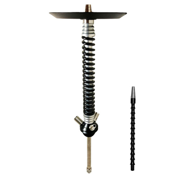 Кальян Mamay Custom V3 №12 Coilovers Хром-Черный  в Новосибирске