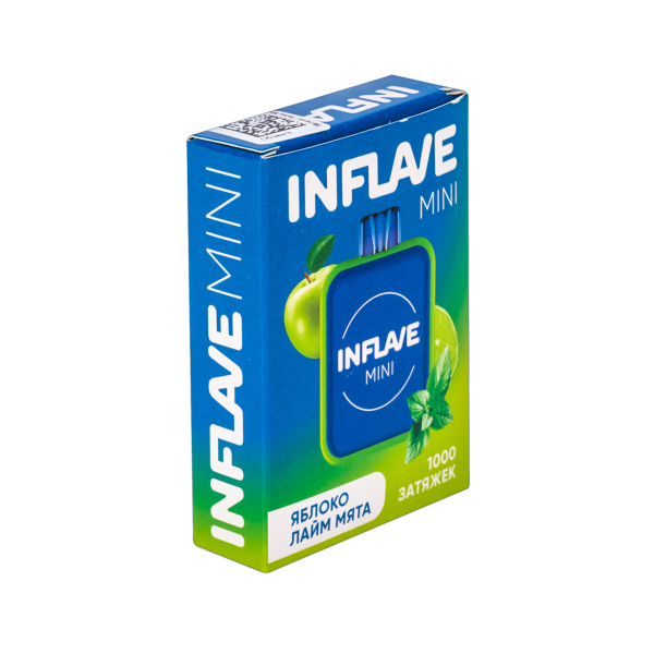 Inflave Mini Яблоко Лайм Мята (1000 Затяжек) в Новосибирске