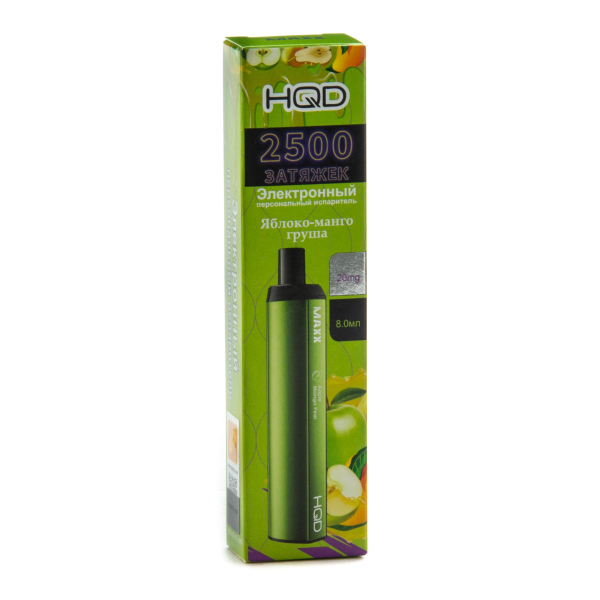 Hqd Maxx Яблоко Персик (2500 Затяжек) в Новосибирске