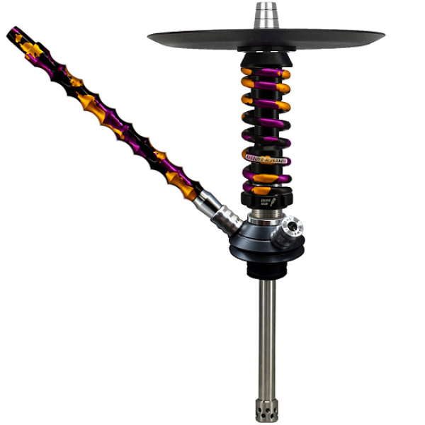 Кальян Mamay Custom Coilovers Micro Черный Пурпурно-Золотой Камуфляж  в Новосибирске