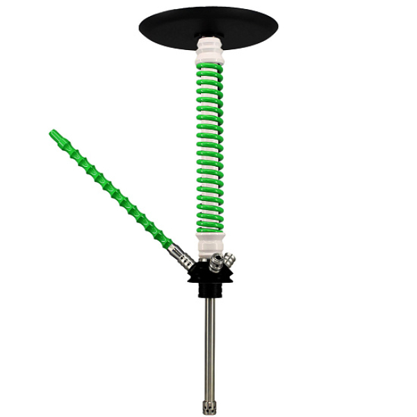 Кальян Mamay Custom V3 №12 Coilovers Белый-Салат  в Новосибирске