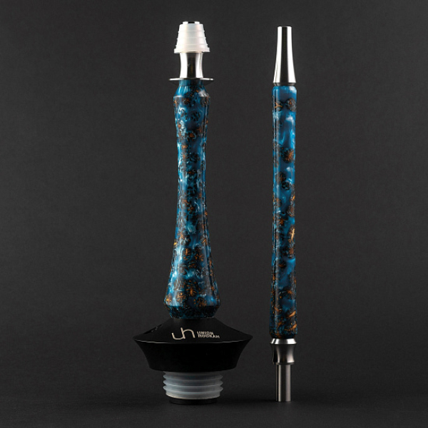 Кальян Union Hookah Sleek Акрил С Шишками Голубой   в Новосибирске