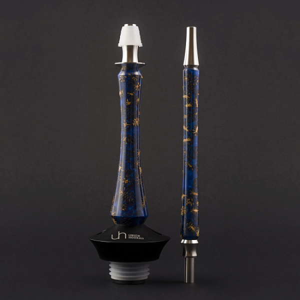 Кальян Union Hookah Sleek Акрил С Шишками Синий  в Новосибирске