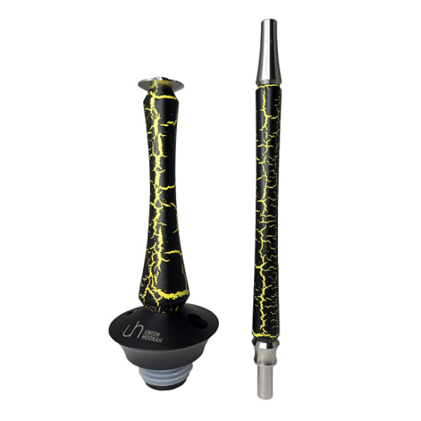 Кальян Union Hookah Sleek Кракле Желтый  в Новосибирске