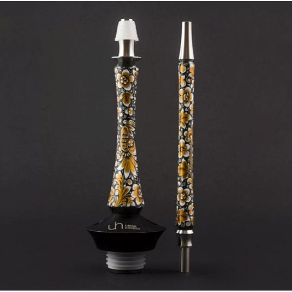 Кальян Union Hookah Sleek Хохлома Черный  в Новосибирске