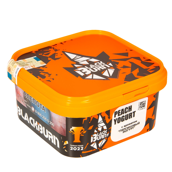 Табак Burn Black Peach Yogurt  200 грамм в Новосибирске
